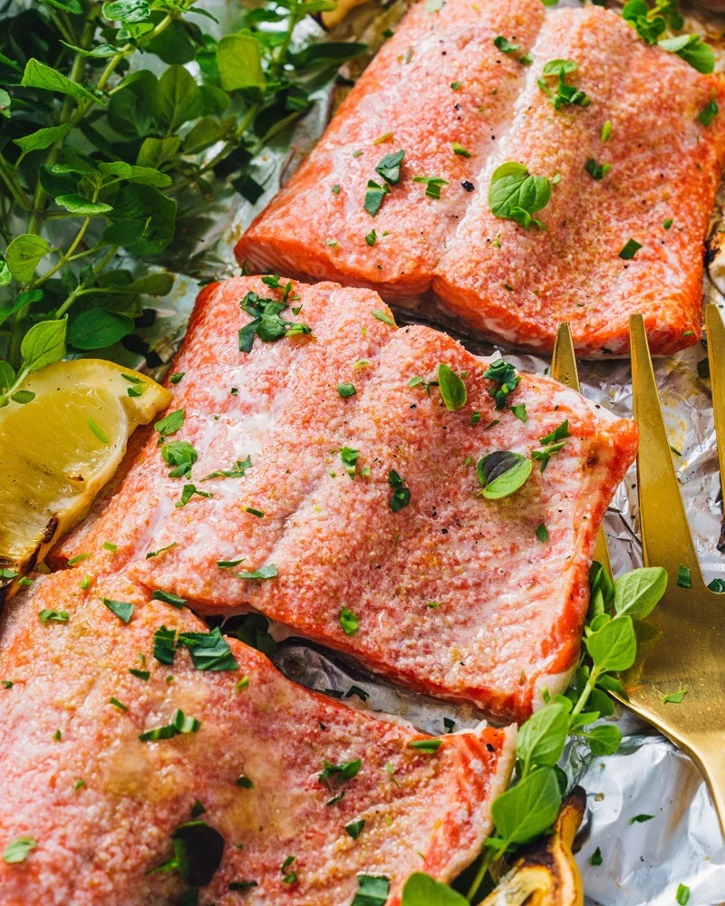 Grilled Salmon in Foil