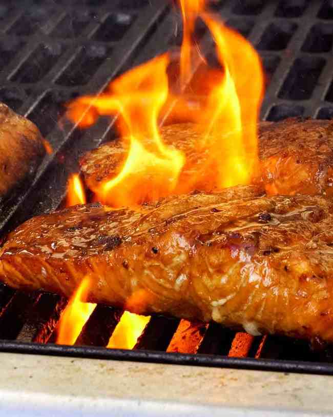 Grilled Marinated Salmon