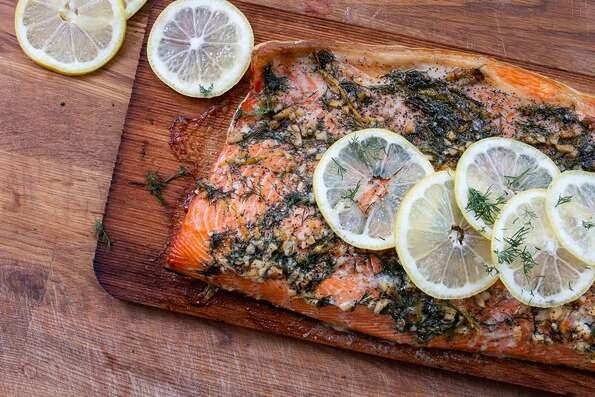 Cedar Plank Grilled Salmon