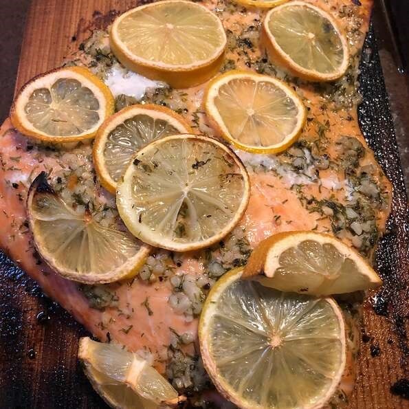 Cedar Plank Grilled Salmon